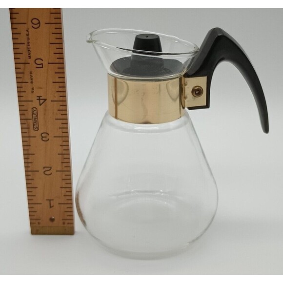 Corning Ware Heat Proof Glass Coffee  Pitcher with lid 2 Cup Capacity - Picture 5 of 5